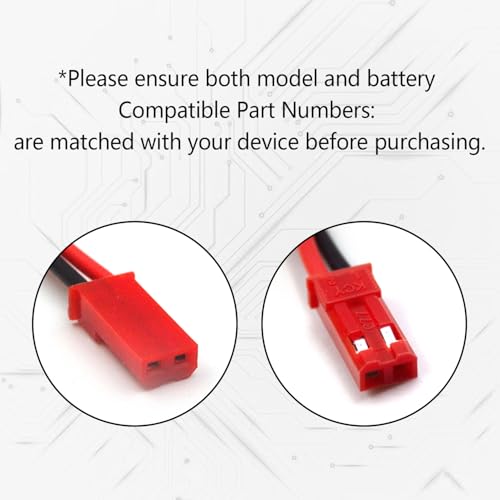 (2-Pack) 6V 800mAh Ni-Cd Battery for Huina 540, 520, 510 RC Vehicles | AA battery packs with red JST plug; includes 2 USB charging cables for compatible RC construction vehicles.