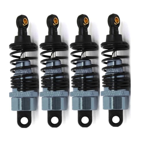 4Pack RC Car 102004 Adjustable Shock Absorber Damper Upgrade Parts Replacement Accessory 68mm For 1/10 RC On Road Drift Rally Car HSP 94102 94122 HPI Losi Axial Tamiya Redcat (Titanium) - color: Titanium
