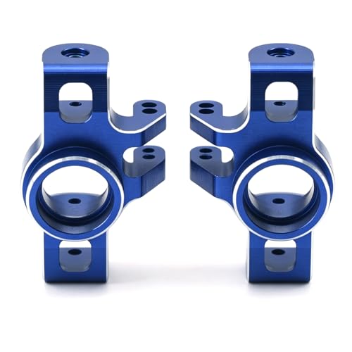 Aluminum Upgrade Parts Set for ARRMA 1/16 Mini Kraton 3S, Front/Rear Upper/Lower Arm, Gearbox Cover, Wing, Steering Link (Blue Front Hub/Knuckle Arm) - color: Blue Front Hub/Knuckle Arm