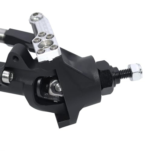 CNC Aluminum Front Rear Straight Axle for 1/10 RC Crawler Axial SCX10 II Vanquish VS4-10 Chassis (Black) - color: Black