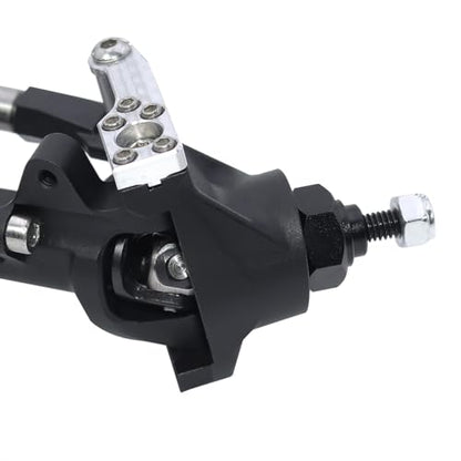 CNC Aluminum Front Rear Straight Axle for 1/10 RC Crawler Axial SCX10 II Vanquish VS4-10 Chassis (Black) - color: Black