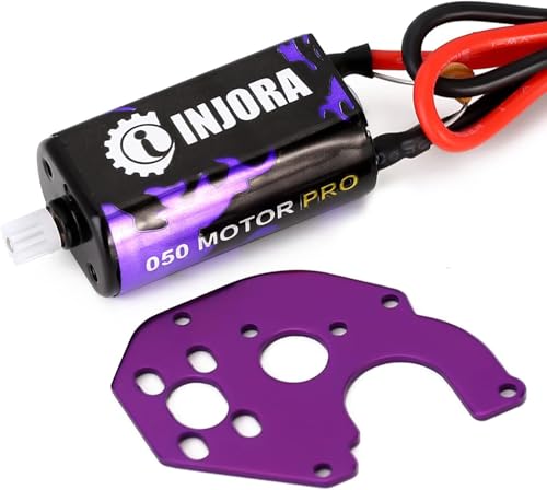 INJORA 050 Pro Brushed Motor 50T with Mount and Heat Sink for 1/24 SCX24 - size: Motor with Heat Sink