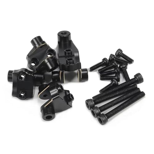 RC Models Parts For TRX-4 For Bronco For Defender 8227 For 1/10 RC Crawler Upgrade CNC Black Brass Suspension Link Mounts Front Rear Axle Mounting Set