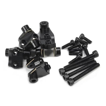 RC Models Parts For TRX-4 For Bronco For Defender 8227 For 1/10 RC Crawler Upgrade CNC Black Brass Suspension Link Mounts Front Rear Axle Mounting Set