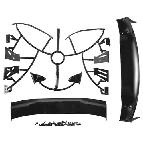 RC Car Accessories Compatible with 1/10 RC for Racing Drift Car Parts Replacement Accessories Rear Wings Drift Road Body Spoiler Wing for Universal
