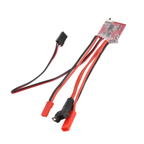 Asixxsix 30A ESC RC Car Brushed ESC Electric Speed Controller, Brushed ESC Electronic Speed Controller with Brake for 1/32 1/24 1/18 RC Car Boat Rc Quadcopters, Helicopters