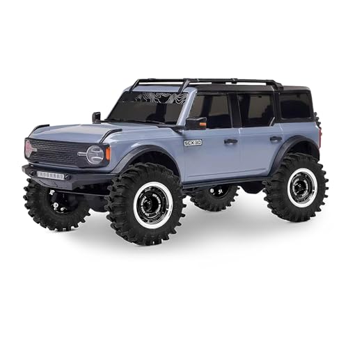 0.7" Aluminum Beadlock Wheels and Tires Set for 1/30 Axial SCX30 RC Crawler – Upgrade Parts (Black-299) - color: Black-299