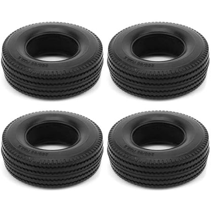 Compatible with Tamiya for ACTROS for Scania 1/14 RC Car Truck Upgrade Parts Accessories 4pcs 25mm Hard Rubber Tires RC Assortment