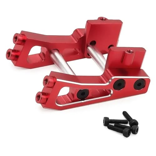 Compatible with Arrma for Typhon for Grom for BLX for Typhon 1/14 RC Car Upgrade Modification Parts Accessories Metal Rear Wing Mount Set RC Assortment(Red) - color: Red