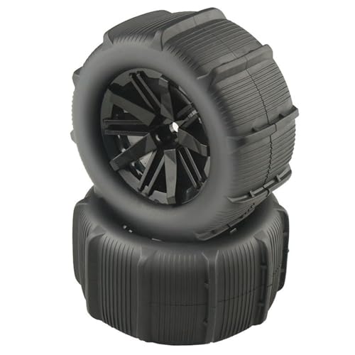 12mm Hex Hub RC Wheel Rims & Rubber Tires 1/10 1/12 1/14 1/16 1/18 Scale Beach Sand/Snow/Desert Off Road Crawler Truck Wheels Tires Compatible with WLtoys 144001 (4* Tires with Tools) - color: 4* Tires With Tools