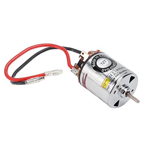 Generic 540 Brushed Motor, Iron with External Replaceable Carbon Brush, High Torsion Strong Magnetic Force for RC Climbing Car Axial Scx10 1/10 Refitting (12T) - size: 12T