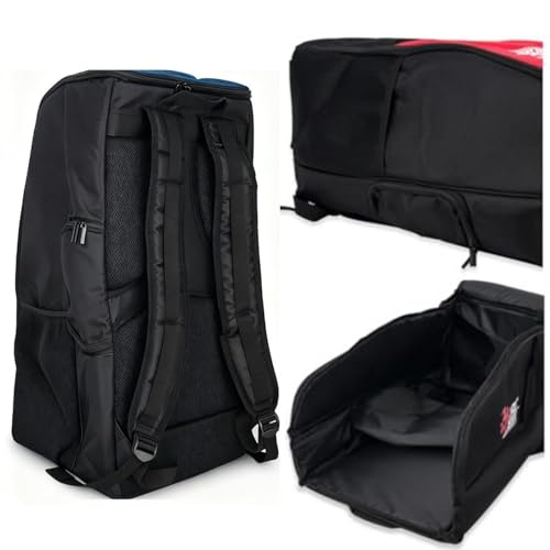 RC Car Waterproof Backpack, RC Storage Bag with PP Board Support and Multi-Pocket Design, Compatible with Axial SCX10 Capra & TRX4 TRX6 1/10 Scale RC Crawler Buggy Monster Truck (Red01) - color: Red01