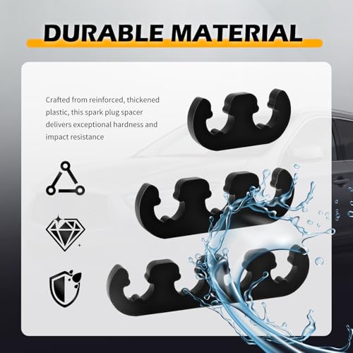 12PCS Spark Plug Wire Separators Kit,2/3/4 Hole Spark Plug Wire Holders Kit for Sparks Plugs Wires 7-8mm,Universal Sparks Plugs Holder Car Accessories for Cars,SUVs,Trucks