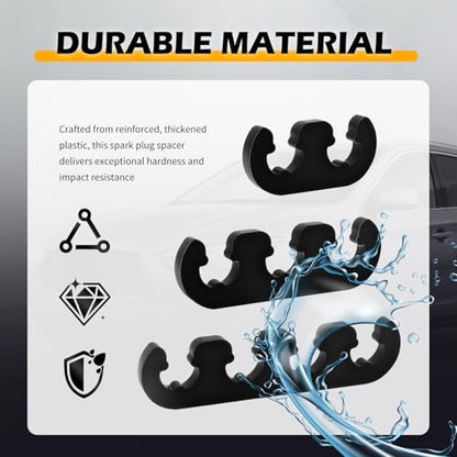 12PCS Spark Plug Wire Separators Kit,2/3/4 Hole Spark Plug Wire Holders Kit for Sparks Plugs Wires 7-8mm,Universal Sparks Plugs Holder Car Accessories for Cars,SUVs,Trucks