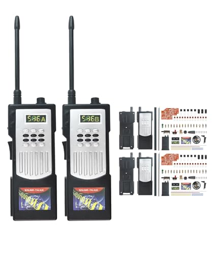 Soldering Practice Kit DIY Walkie-Talkie Interactive Game Plug-in Circuit Kit Electronics Projects Soldering Kit Welding Skills Learn Soldering Kit for Beginners - style: walkie-talkie