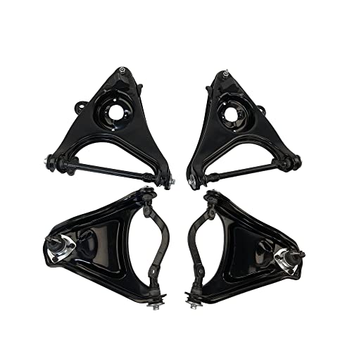 ‎Psrorkeu - Suspension Kit Set of 4 RH LH Upper & Lower Control Arms for Chevy Impala Bel Air Biscayne Brookwood El Camino Kingswood Nomad Parkwood 1958-1964 - size: 101-93884, 101-95882
