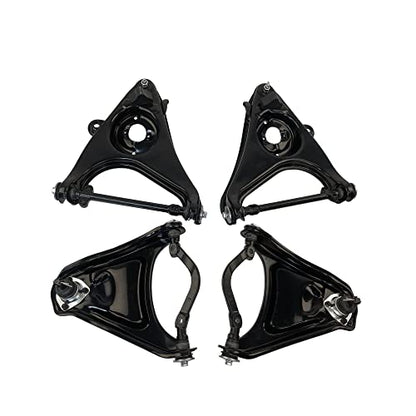 ‎Psrorkeu - Suspension Kit Set of 4 RH LH Upper & Lower Control Arms for Chevy Impala Bel Air Biscayne Brookwood El Camino Kingswood Nomad Parkwood 1958-1964 - size: 101-93884, 101-95882