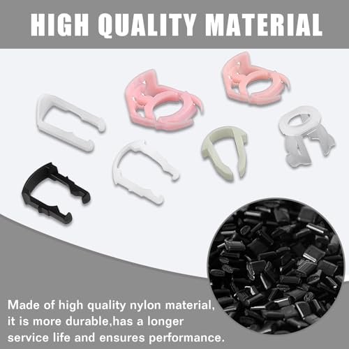70 Pcs Fuel Line Retainer Clip Assortment Kits, Automotive Nylon Fuel Line Repair Kit Fuel Hose Retainer Clips Replacement 3/8" 5/16" Fuel Line Clamp with Storage Case, Universal