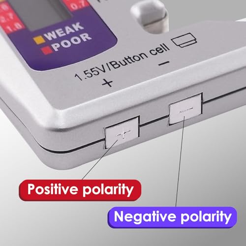 Battery Tester Checker, Seven Type Universal Battery Checker for C AA AAA D N 9V (6F22) and 1.5V Button Cell Household Batteries (Requires No Battery for Operating)
