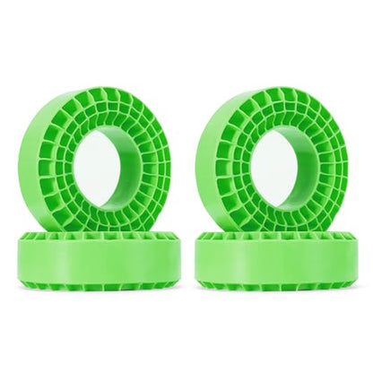 INJORA Silicone Rubber Inserts for 108-110mm(4.35" OD) 1.9 Tires, GN, 1907 - color: Green
