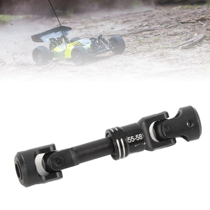 Drfeify RC Drive Shaft, Durable Metal Construction Includes Screws Crawler Drive Shaft 55-58MM for 1/10 Scale RC Cars Off-Road Rock Crawling Enthusiasts - size: 55-58MM
