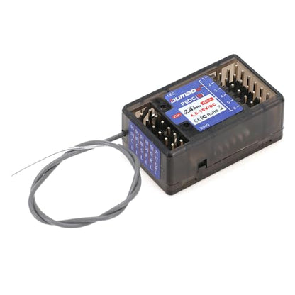 2PCS DUMBORC P6DCG RC Receiver with Gyroscope Linkage LED Simulation System Remote Receiver 2.4Ghz RC Controller Receiver for DUMBORC X4/X5/X6/X6PM/X10P-350/DDF-350