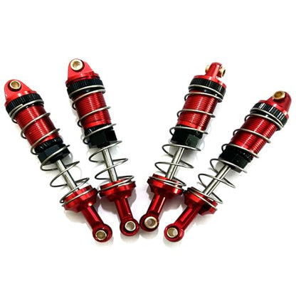 4-Pack RC Car Shock Absorbers Metal Shocks Damper Compatible with MJX Hyper Go 16207 16208 16209 16210 H16BM H16GT H16DR 1/16 Scale RC Car Upgrades Part
