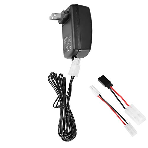 Delta Peak Detection RC Battery Charger for 3.6V-10.8V NiMH/NiCd Battery Packs Hobbies Airsoft Batteries, RC Car, RC Truck, Air Gun,RC Airplanes, Compact with Standard/Mini Tamiya, JR FUTABA
