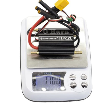 O'Hara 90A 2-6S LiPo ESC Waterproof Brushless Electronic Speed Controller with BEC and XT60 4.0mm Banana Head Connector for RC Boats Model Ship - size: 90A ESC