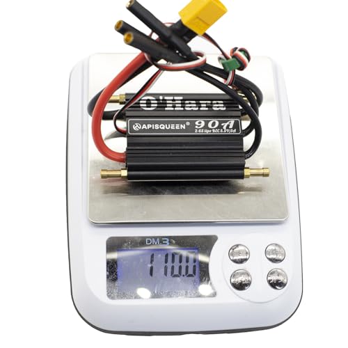 O'Hara 90A 2-6S LiPo ESC Waterproof Brushless Electronic Speed Controller with BEC and XT60 4.0mm Banana Head Connector for RC Boats Model Ship - size: 90A ESC