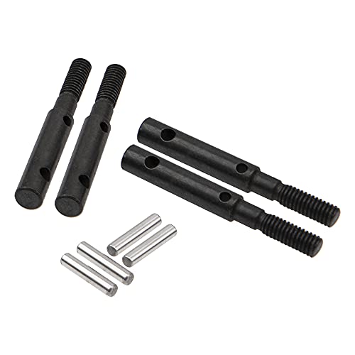 4Pack Vgoohobby Steel Front Rear Portal Stub Axle Drive Shaft Compatible with Axial SCX10-III AXI03007 Jeep Capra 1.9 UTB 1/10 RC Crawler