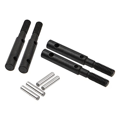 4Pack Vgoohobby Steel Front Rear Portal Stub Axle Drive Shaft Compatible with Axial SCX10-III AXI03007 Jeep Capra 1.9 UTB 1/10 RC Crawler