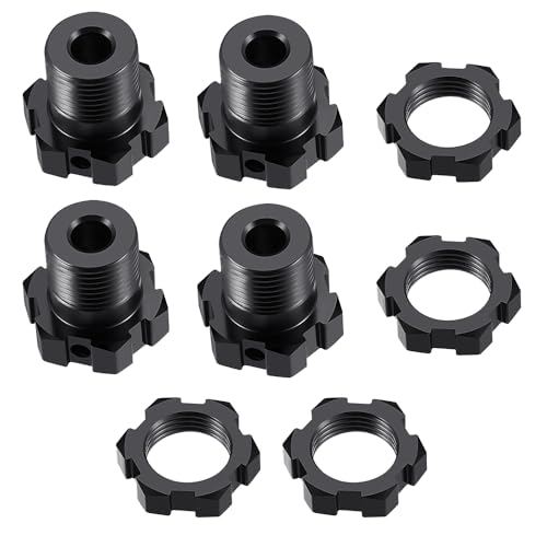 MOHERO 14mm to 17mm Wheel Hex Hub Adapters Extension Conversion for TRX 1/10 E-REVO2.0 & Revo3.3 RC Truck Upgrade Parts