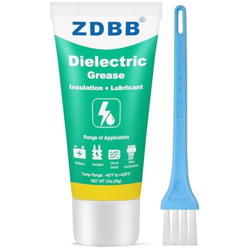 ZDBB Dielectric Grease for Electrical Connectors Automotive, Tune Up Dialectric Grease with a Brush, Electric Grasa Spark Plug, Battery Terminal, Marine Waterproof Heat-Resistant 1oz (1pcs) - size: 1 Pack(1 OZ)