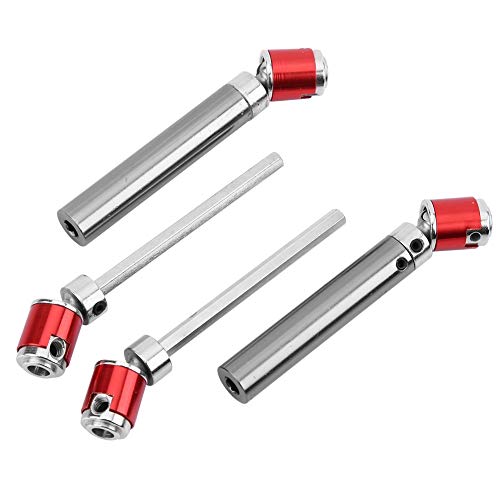 RC Car Drive Shaft, 2 Pcs Metal Upgrade Universal Drive Shaft 110-155mm for SCX10 CC01 D90 D110 RC Crawler Accessory Part