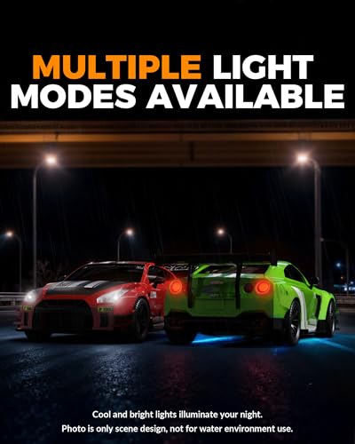 Drift RC Car, 1:20 Scale 2.4GHz 4WD 20KM/H Remote Control Cars | LED lights, drift tires & racing tires, 2 batteries, proportional throttle control - color: Green