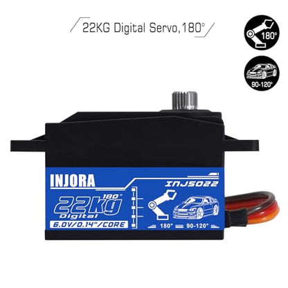 INJORA INJS022 22KG Low Profile Digital Servo for 1/10 RC Crawler Car
