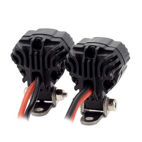 MEUS RACING RC Car LED Lights Kit Spotlights for Axial SCX24 Traxxas TRX4M Redcat Ascent-18 1/18 1/24 RC Crawler Upgrades Parts (2 Lights) - style: 2 Lights