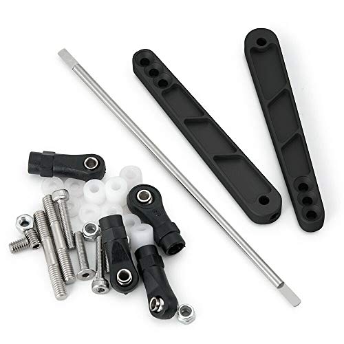 Alloy Rear Anti-Sway Bar Swaybar Set for 1/10 RC Axial Wraith RR10 Bombers (Black) - color: Black
