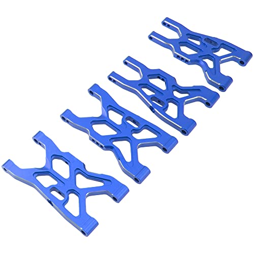 Metal Front & Rear Suspension Arms Set Upgrades Parts Compatible with Arrma 1/8 Infraction 4X4 MEGA/Vendetta 4X4 3S BLX RC Car (Blue) - color: Blue