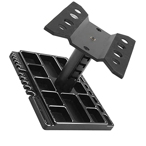 SUNGOOYUE RC Car Work Stand, Aluminum Alloy 360 Degree Rotatable Lockable Regulable Height RC Car Repair Workstation Vehicle Scale Accessories Vehicle Bodies & Scale Acce