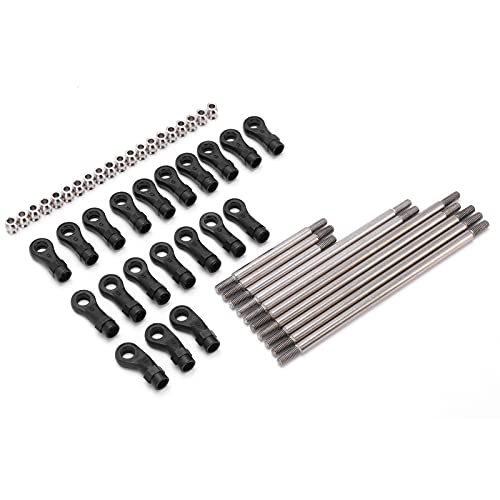 CHICIRIS RC Metal Link Tie Rod Pull Rod Set with End Ball, for 82056-4 82006-4 1/10 RC Car