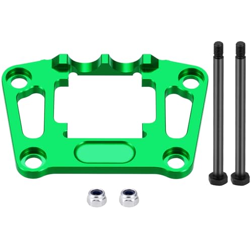 Rear Bulkhead Mount Strengthen for Tra-xxas 1/16 Mini Maxx 4WD RTR | Brushless Monster Truck Upgrades Green Aluminum 7075 Alloy - color: Green