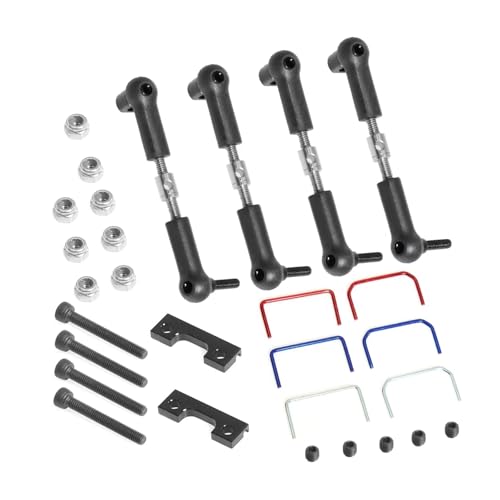 Rc Connecting Rod Tie Rod for Traxxas for Slash for E-Revo 1/16 Front and Rear Wide Sway Bar Anti Roll Bar Kit RC Car Parts and Accessories Upgrade Replacement Use