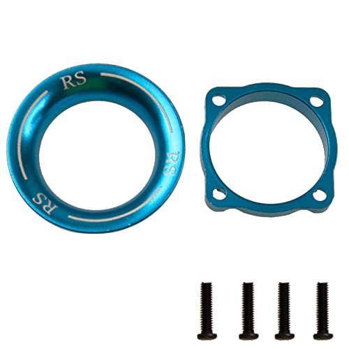 ShareGoo Metal Cooling Fan Cover Air Inlet Channel for 25mm x 25mm ESC Cooling Fan Heatsink Fit 1/8 1/10 1/12 1/16 RC Car ESC,Mounting Hole Distance 20mm (Blue) - color: Blue