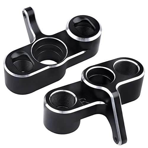 Aluminum Front Steering Blocks & Rear Hubs Stub Axle Carriers Knuckles for 1/8 ARRMA Typhon 6S, 1/7 Infraction Limitless Mojave 6S BLX Upgrades, Replaces AR330187 AR330193 (Black)