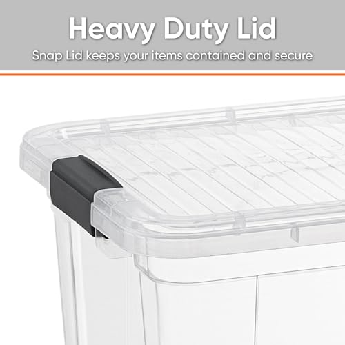 Superio Clear Storage Bins with Lids, Stackable Storage Box with Latches and Handles, Extra Small, 4 Pack 1.75 Quart - size: 1.85 Qt, style: 4 Pack