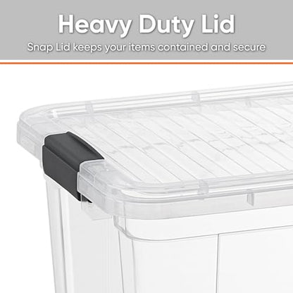 Superio Clear Storage Bins with Lids, Stackable Storage Box with Latches and Handles, Extra Small, 4 Pack 1.75 Quart - size: 1.85 Qt, style: 4 Pack
