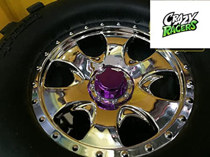 17mm Hex Wheel Conversion with 5mm Extensions M5 Right and Left Wheel Nuts Purple for HPI Savage Flux X XL 21 25 SS 4.6