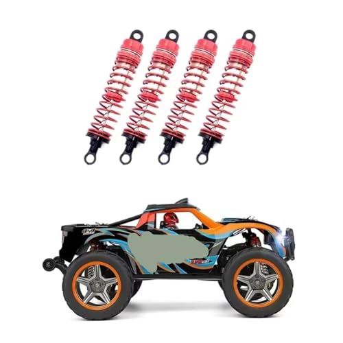 RC Car Shocks Absorber Compatible With Wltoys 104009 1972 1/10 Truck Off-Road For Racing For Buggy Shocks Aluminum Alloy Parts(4pcs) - size: 4pcs